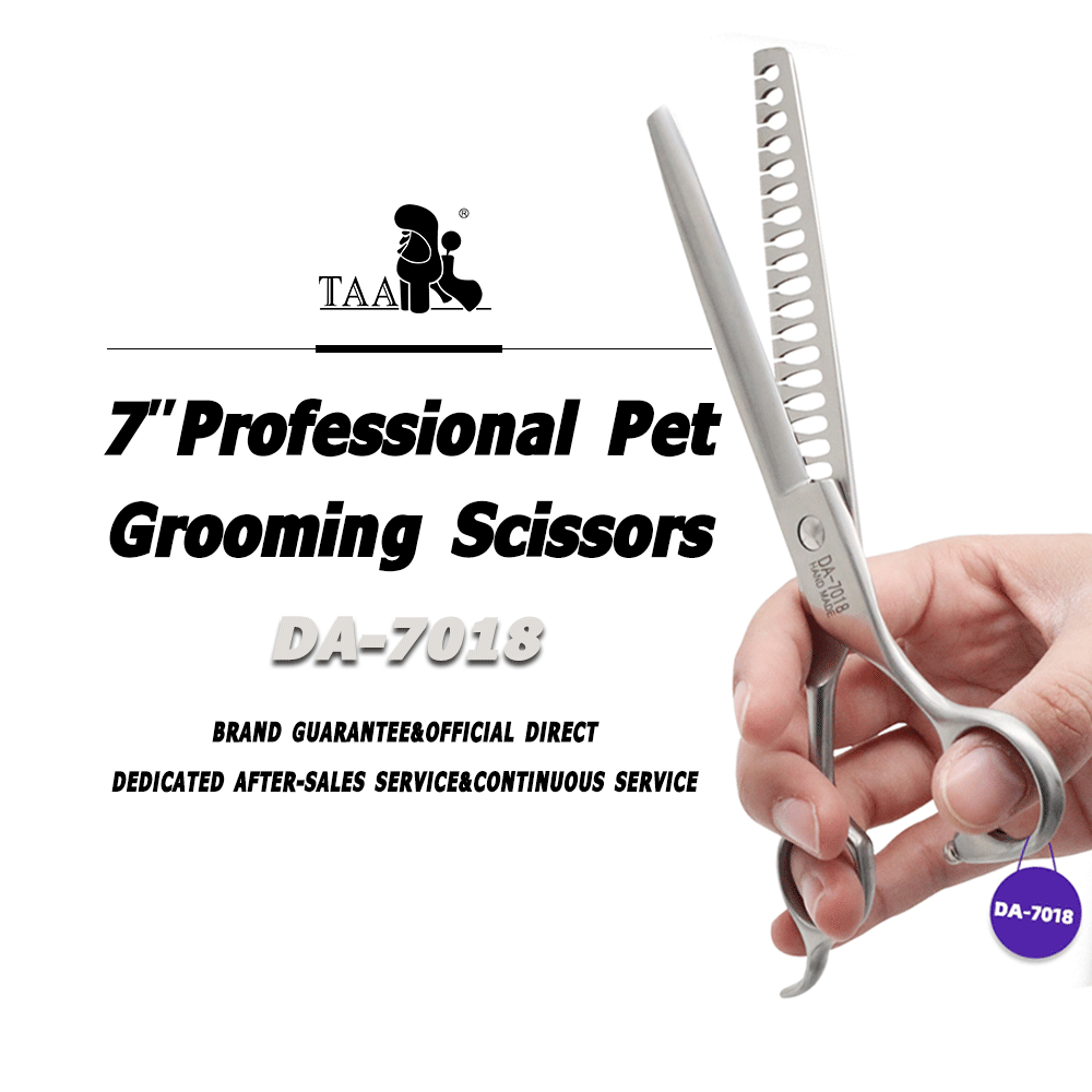 Trimming Scissor Set - TAA Grooming กรรไกรแต่งขนสุนัขสัตว์เลี้ยงมืออาชีพกรรไกรกระดูกปลา Serrated 440C เหล็กกรรไกรสำหรับสุนัขแมวสัตว์เลี้ยงตัดผม