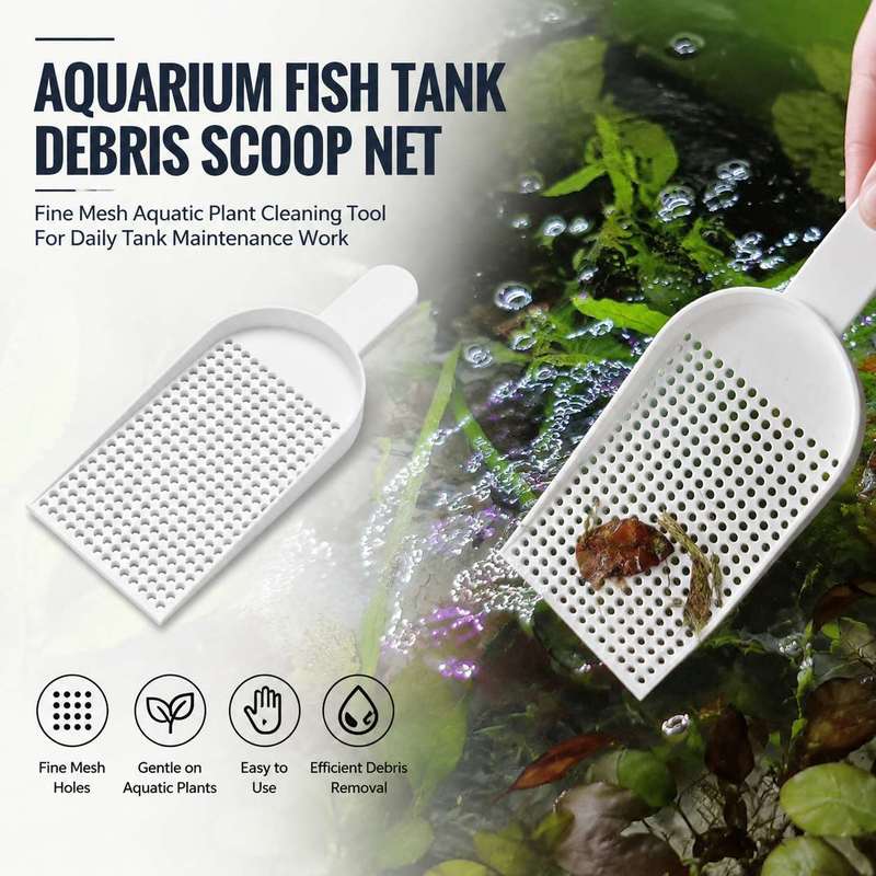 Planted Aquarium Maintenance - ตะแกรงตักเศษขยะในตู้ปลา ตาข่ายละเอียด อุปกรณ์ทำความสะอาดพืชน้ำ สำหรับงานบำรุงรักษาตู้ปลาในชีวิตประจำวัน