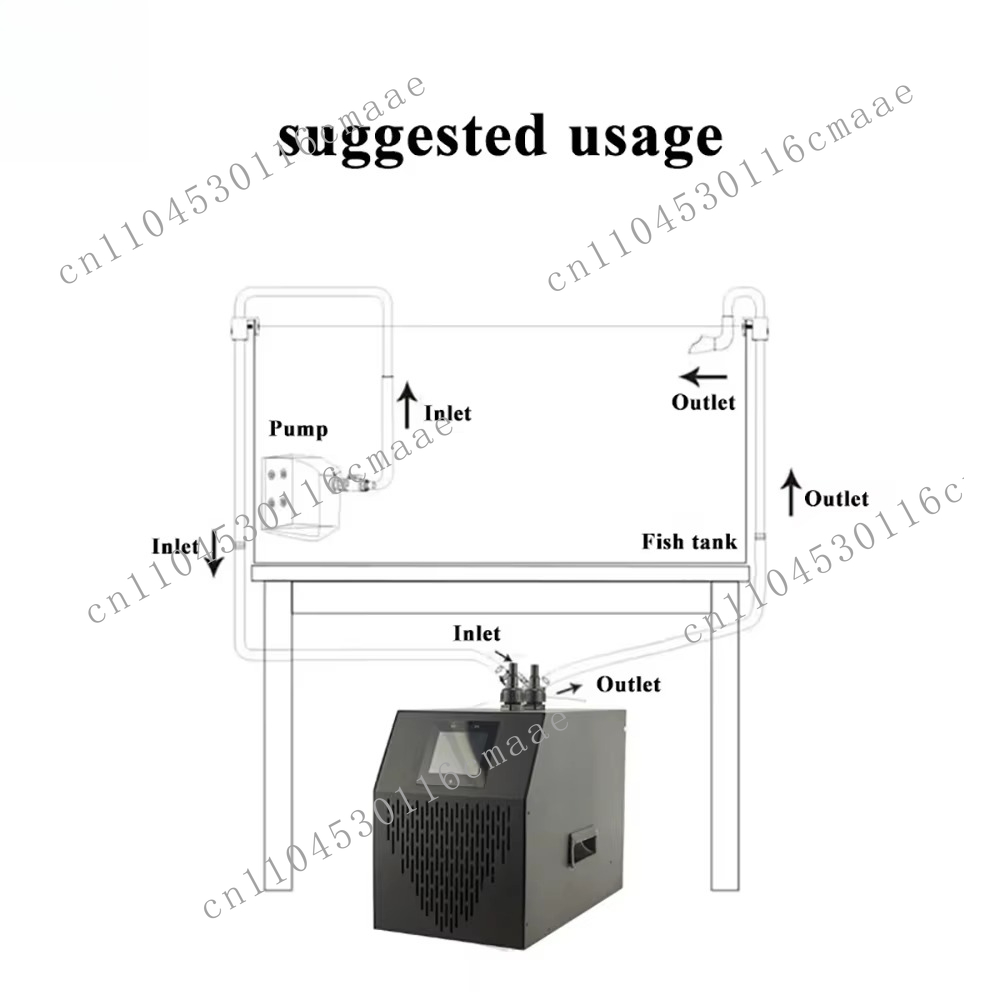 Planted Aquarium Water Temperature - เครื่องทำความเย็นน้ำสำหรับตู้ปลาทะเล YS 35L-500L สำหรับปะการัง ตู้แมงกะพรุน และพืชน้ำ