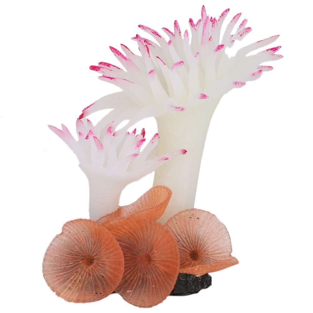 Aquarium Planted Background - ต้นไม้ประดิษฐ์สีสันสดใส ปะการังเทียม ดีไซน์นุ่มนวล ปะการังจำลอง ซิลิโคนตกแต่งตู้ปลา สำหรับตู้ปลา