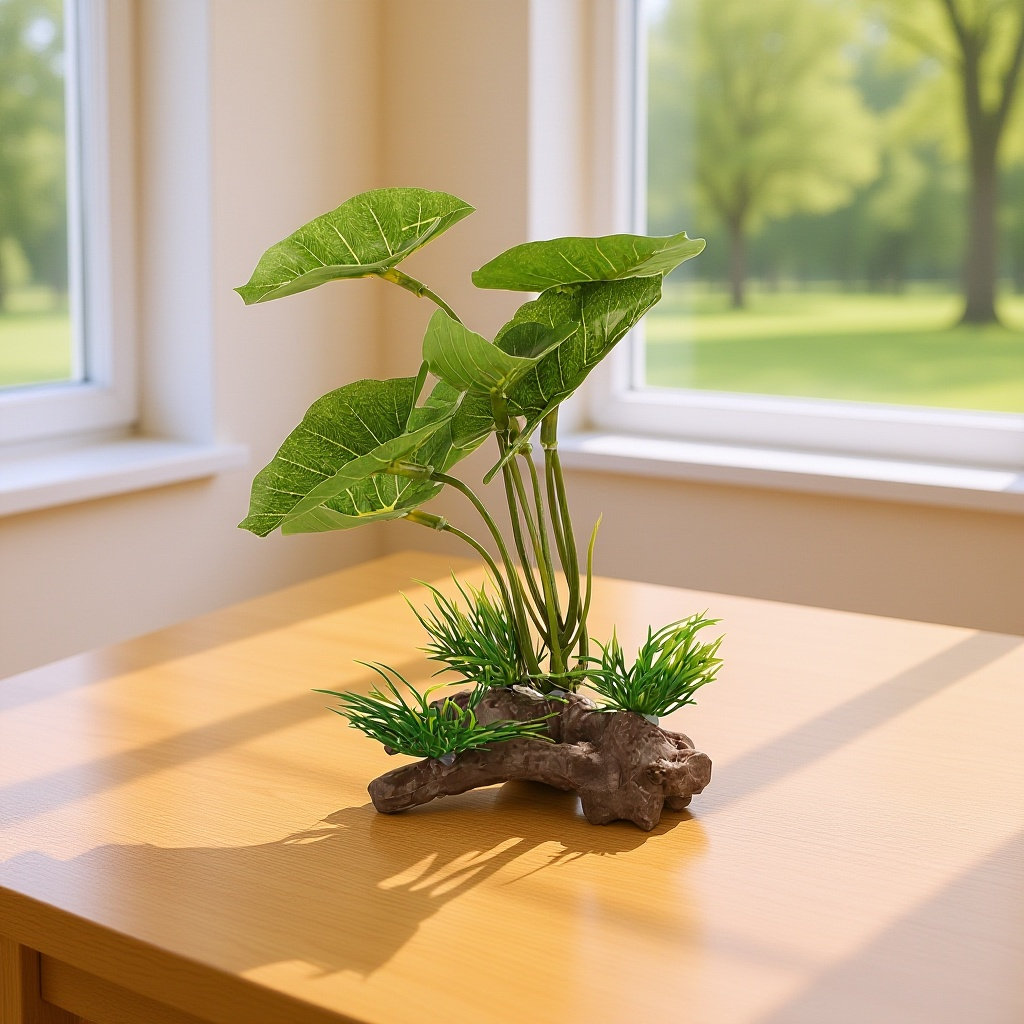 Planted Aquarium Care - ต้นไม้พลาสติกเสมือนจริงสำหรับตู้ปลาและตู้เลี้ยงสัตว์เลื้อยคลาน ตกแต่งใต้น้ำที่ดูสดใสและสมจริง ดูแลง่ายสำหรับตู้ปลาน้ำจืด