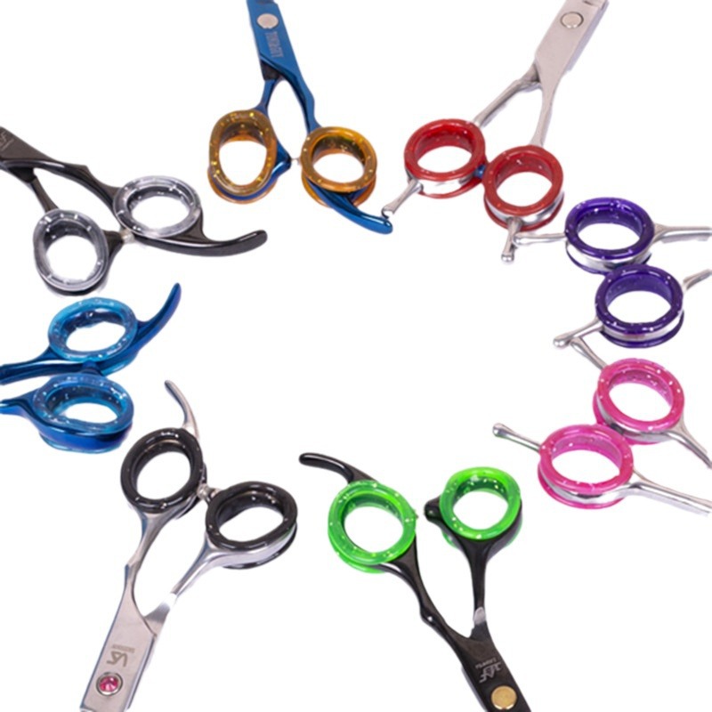 Trimming Scissor Set - แหวนซิลิโคนหลากสี 2 ชิ้น ป้องกันนิ้วมือขณะตัดแต่งขนสัตว์เลี้ยง กันลื่น สำหรับกรรไกรตัดขนแมวและสุนัข