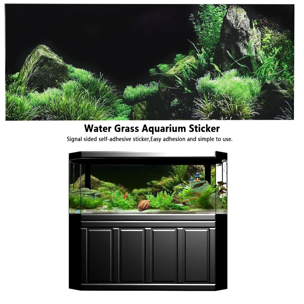 โปสเตอร์สติ๊กเกอร์ติด3D สำหรับ - Aquarium Planted Background บทวิจารณ์และราคา