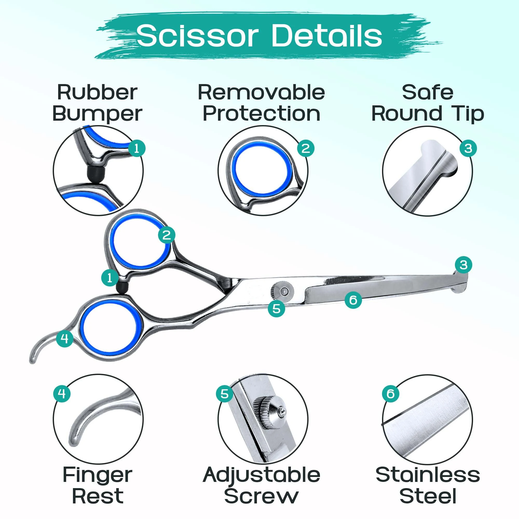 ชุดกรรไกรตัดแต่งขนสัตว์เลี้ยง  - Trimming Scissor Set บทวิจารณ์และราคา
