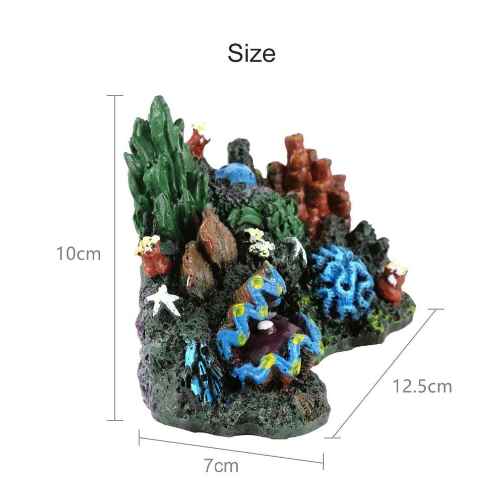เครื่องประดับตู้ปลาจำลองปะการั - Aquarium Planted Background บทวิจารณ์และราคา