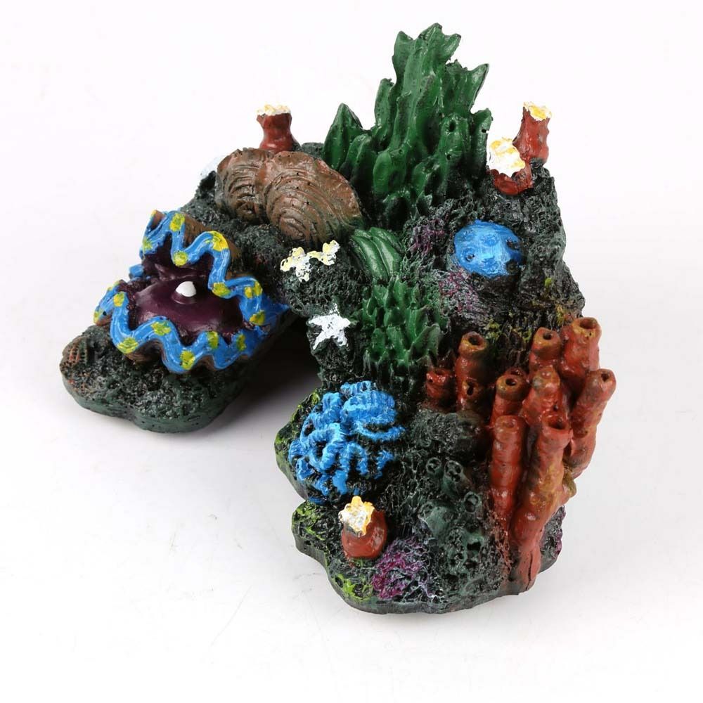 เครื่องประดับตู้ปลาจำลองปะการั - Aquarium Planted Background บทวิจารณ์และราคา