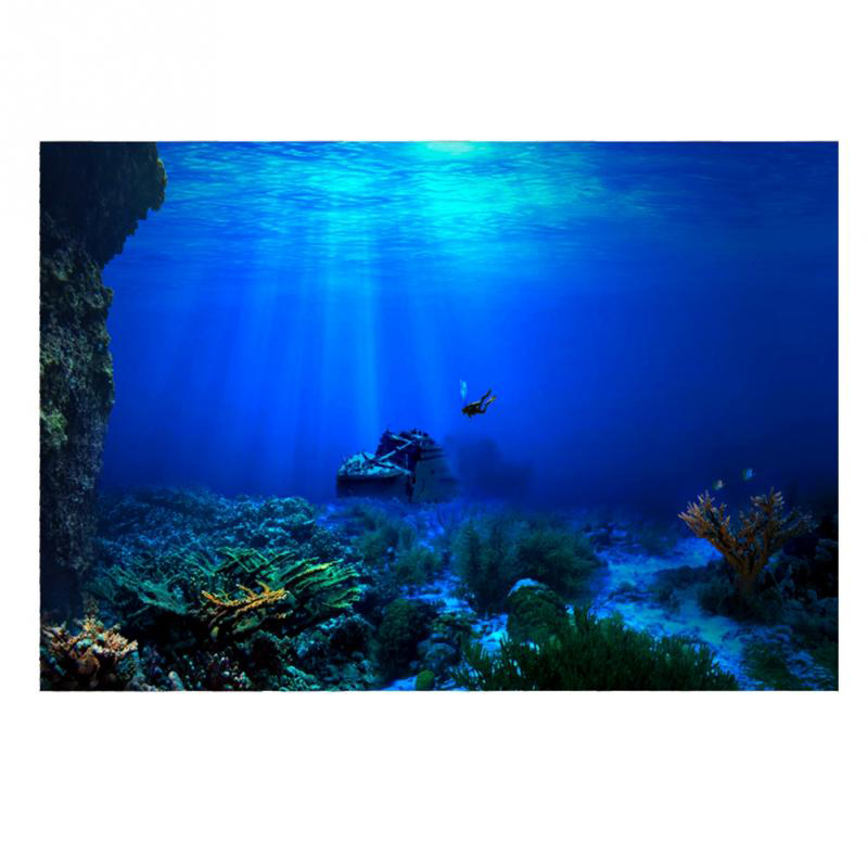 1Pcs ถังปลาพื้นหลังตกแต่งภาพวา - Aquarium Planted Background บทวิจารณ์และราคา
