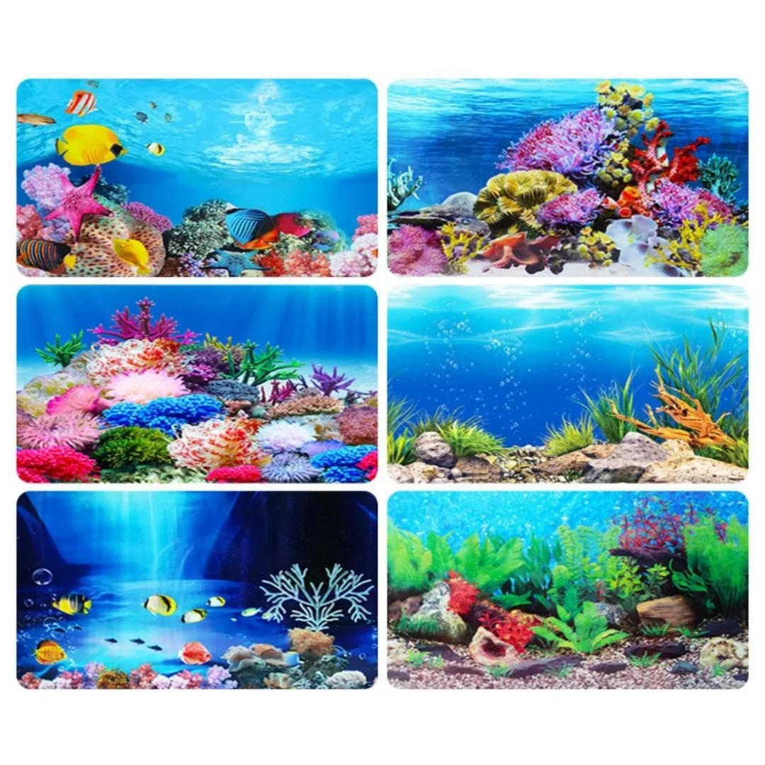 พื้นหลัง Aquarium 3D สติกเกอร์ - Aquarium Planted Background บทวิจารณ์และราคา