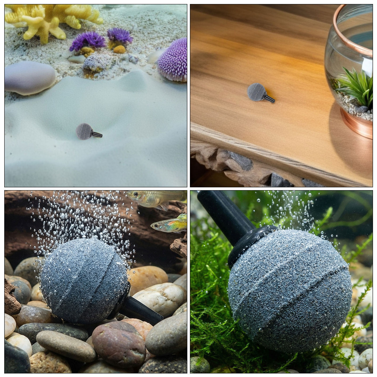 หินกระจายอากาศในตู้ปลา 12 ชิ้น - Planted Aquarium Care บทวิจารณ์และราคา