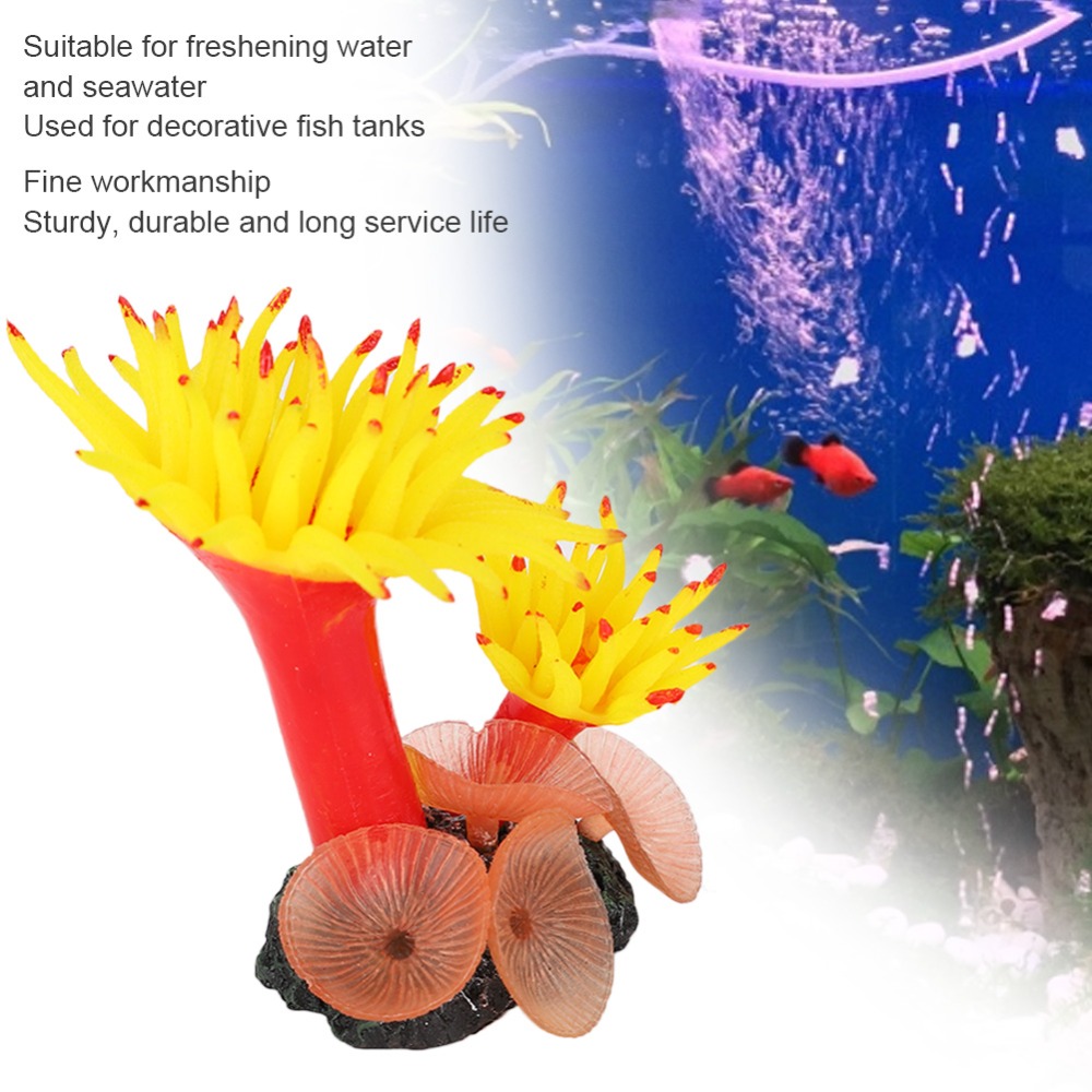 ต้นไม้ประดิษฐ์สีสันสดใส ปะการั - Aquarium Planted Background บทวิจารณ์และราคา