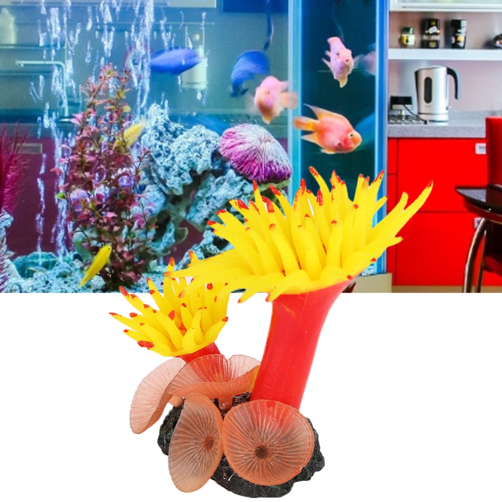 ต้นไม้ประดิษฐ์สีสันสดใส ปะการั - Aquarium Planted Background บทวิจารณ์และราคา