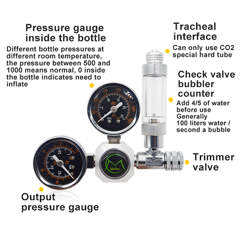 Aquarium CO2 Regulator Magneti - Aquarium Planted Fish Tank บทวิจารณ์และราคา