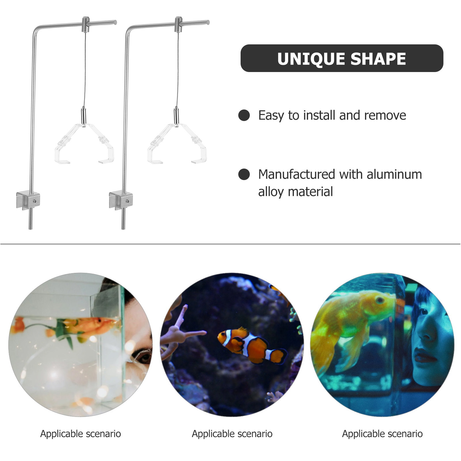 2 ชิ้นผู้ถือแสงตู้ปลาพร้อมคลิป - Aquarium Plant Light บทวิจารณ์และราคา